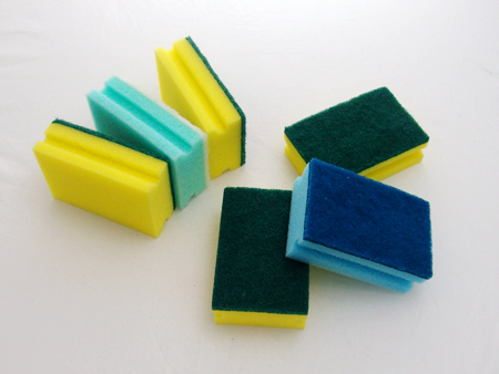 sponge scouring pad