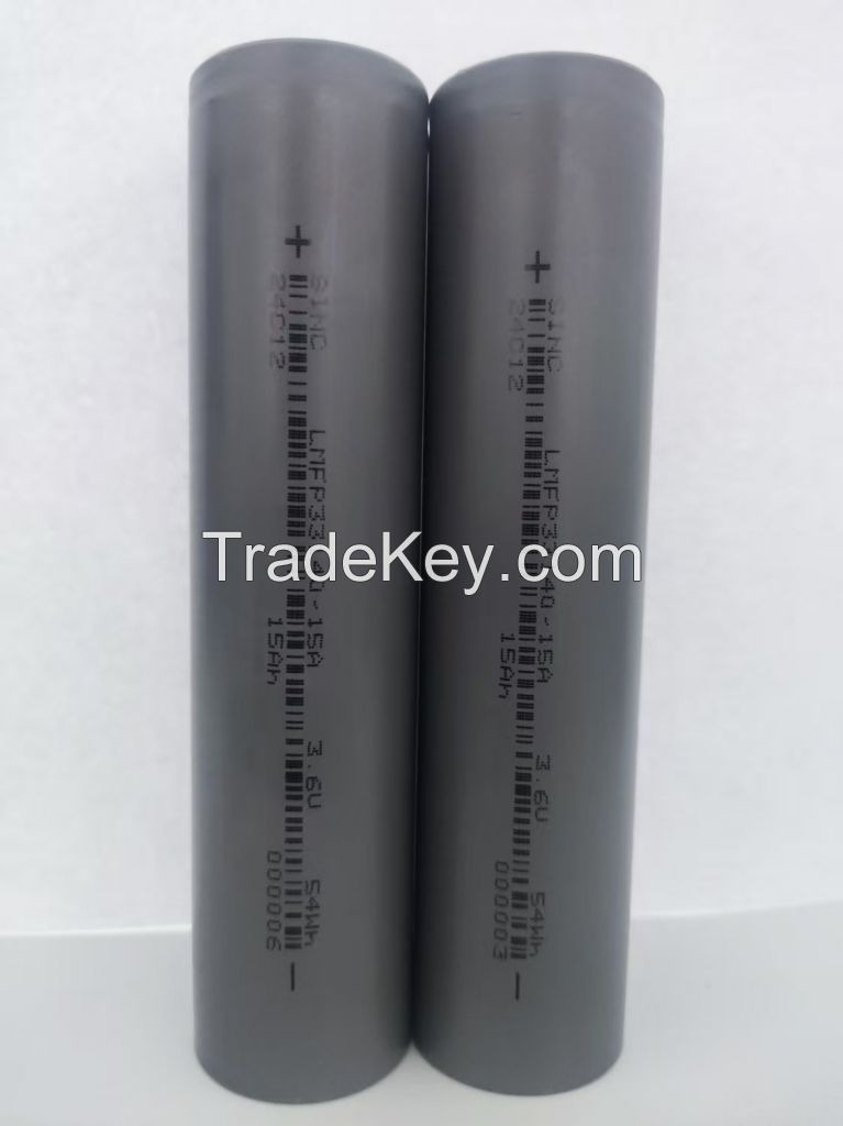 lithium ion battery cell 33140 LMFP 3.6V 15000mAh