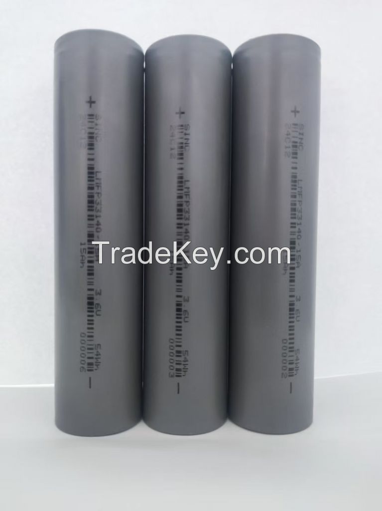 lithium ion battery cell 33140 LMFP 3.6V 15000mAh