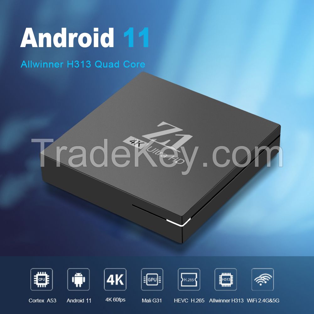 smart Z1 TV box Allwinner H313 Android 10 4K Ultra HD Player WIFI 4G 5G