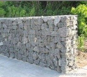 welded gabion container  75x75mm with binding wire