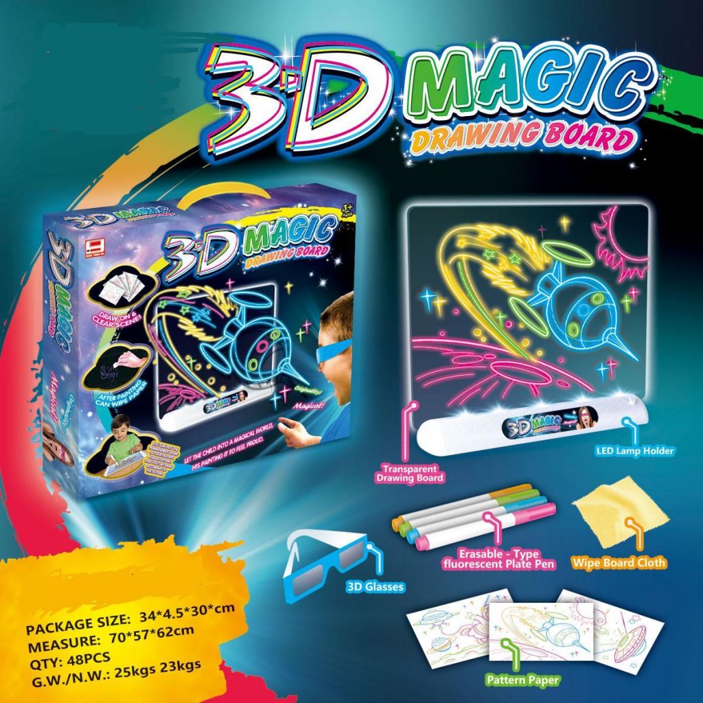 3D magic drawing board for child with cheap price