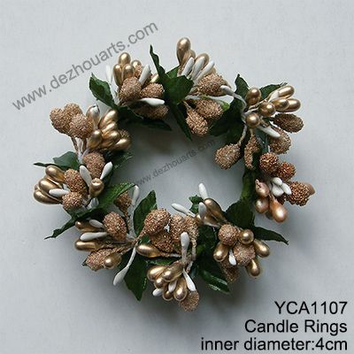 Berry Candle Rings Christmas wreath Candle Rings decoration