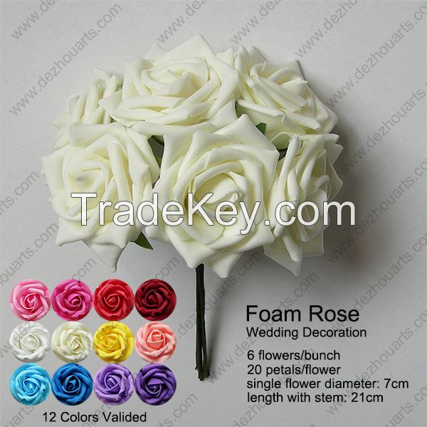 Foam Rose for wedding decoration artificial flower