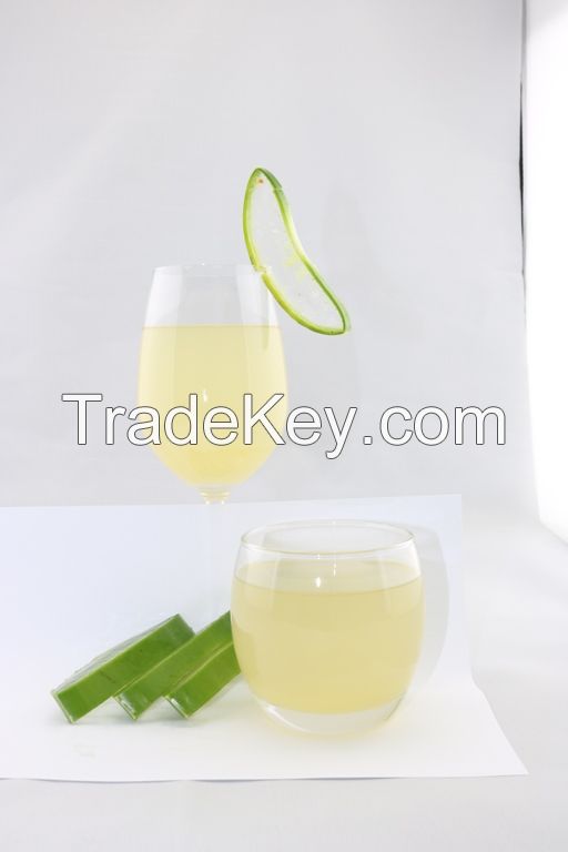 Aloe vera puree and concentrate