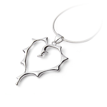 Branches Sterling Silver Heart Pendant A4219