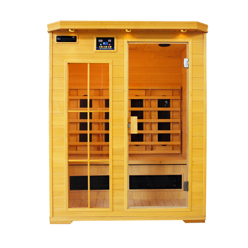 infrared sauna with 3 people