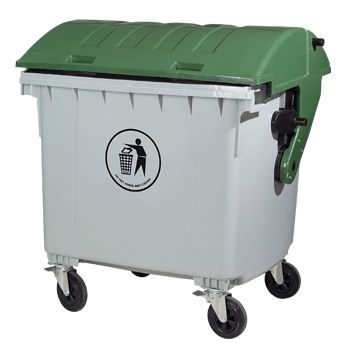wastebin, dustbin, trash can, ash can, garbage bin, 660L