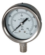 all stainless steel pressure gauge