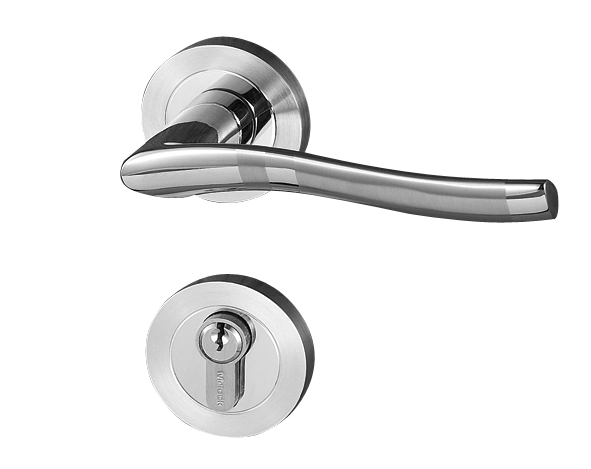 Solid lever handle