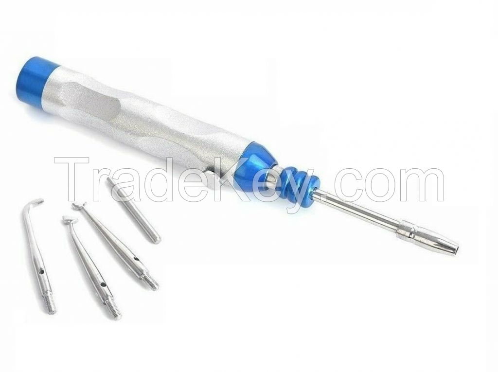 Automatic Dental Crown Remover Gun with 3 Tips Dental Surgical Instrument