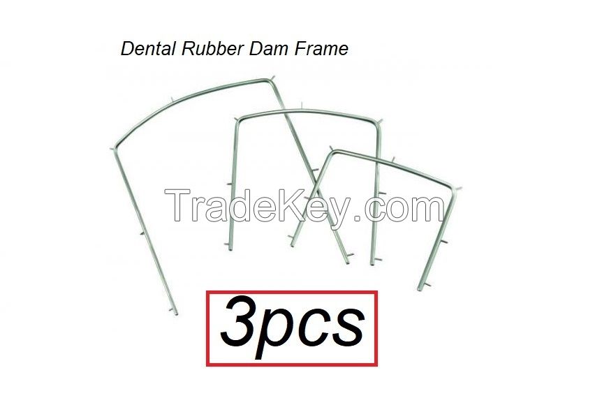 Dental 3pcs Rubber Dam Frame Set Dental Surgical Instrument