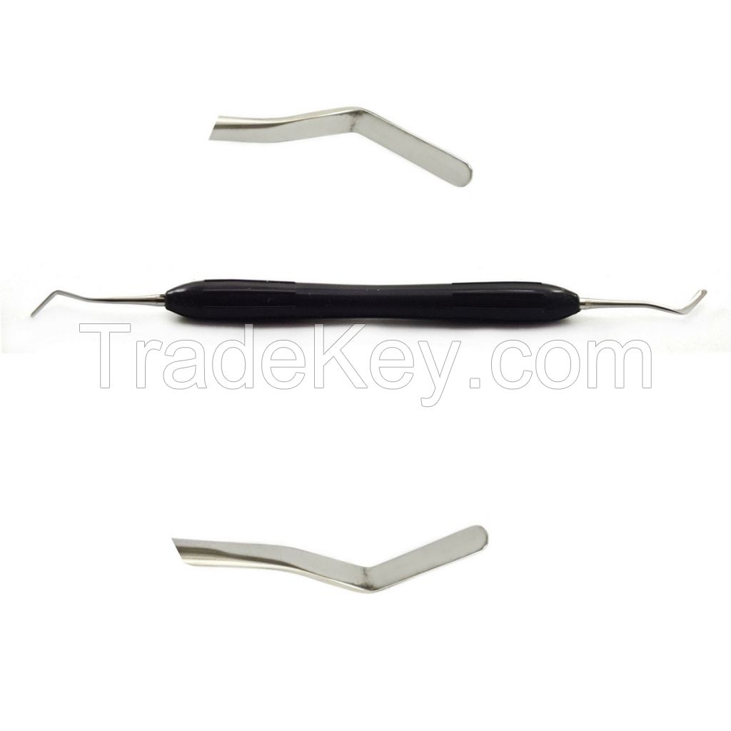 Dental Composat Filling Scaler with Silicon Coated Handle Dental Surgical Instrument