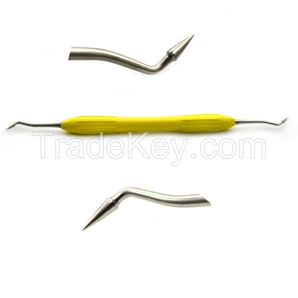 Dental Composat Filling Scaler with Silicon Coated Handle Dental Surgical Instrument
