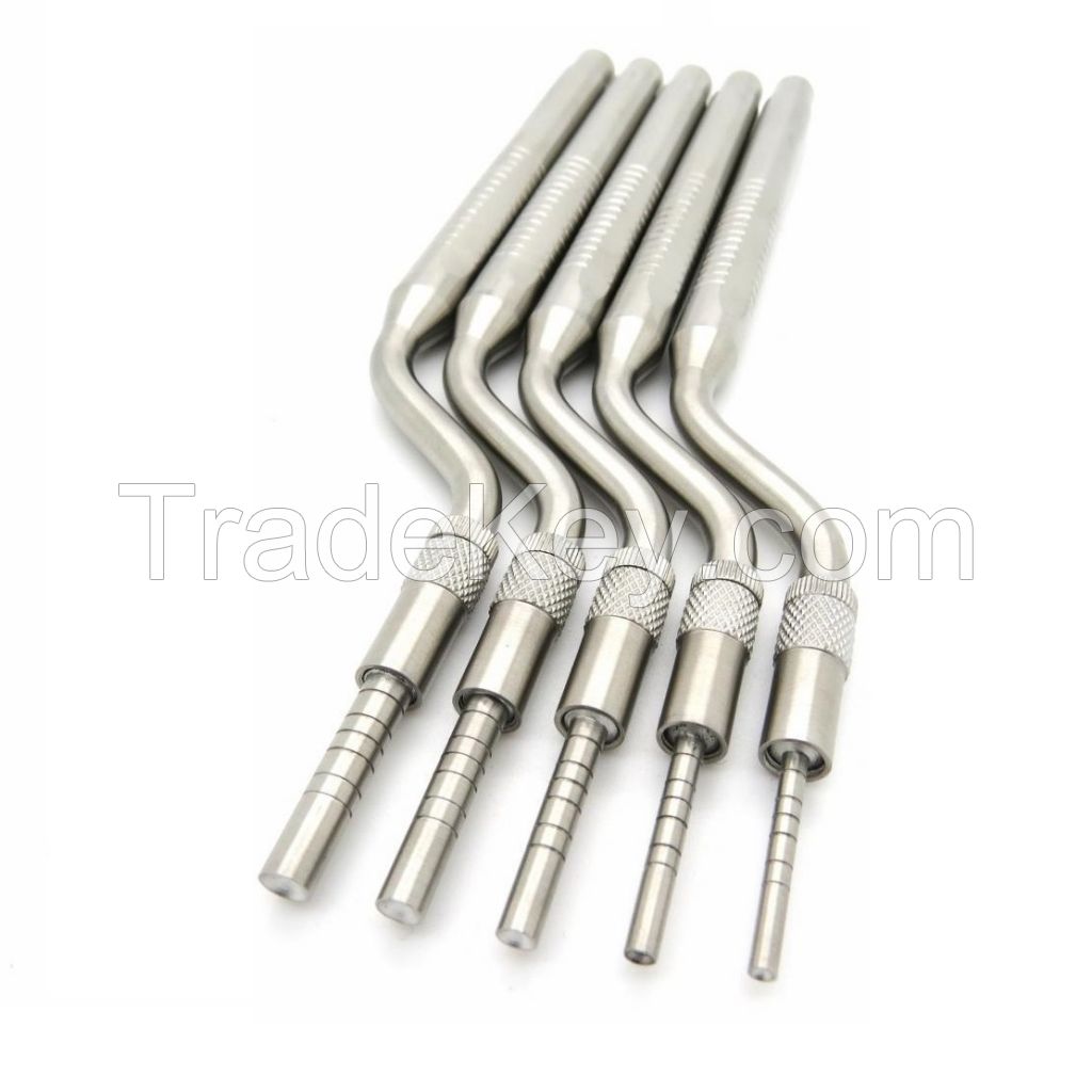 Dental 5pcs Curved Osteotome Set Dental Surgical Instrument