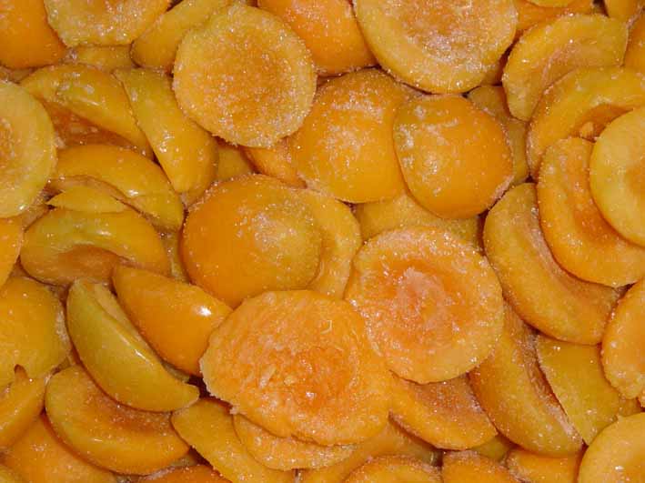 frozen apricot dice