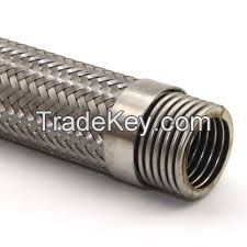 stainless steel 304 braided flexible metal hose with fittings