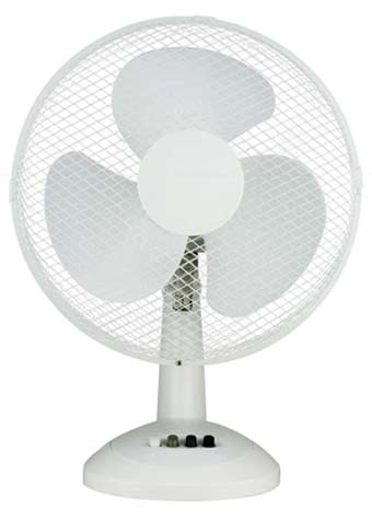 Plastic desk fan