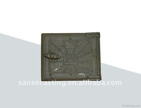 cast iron stove doors