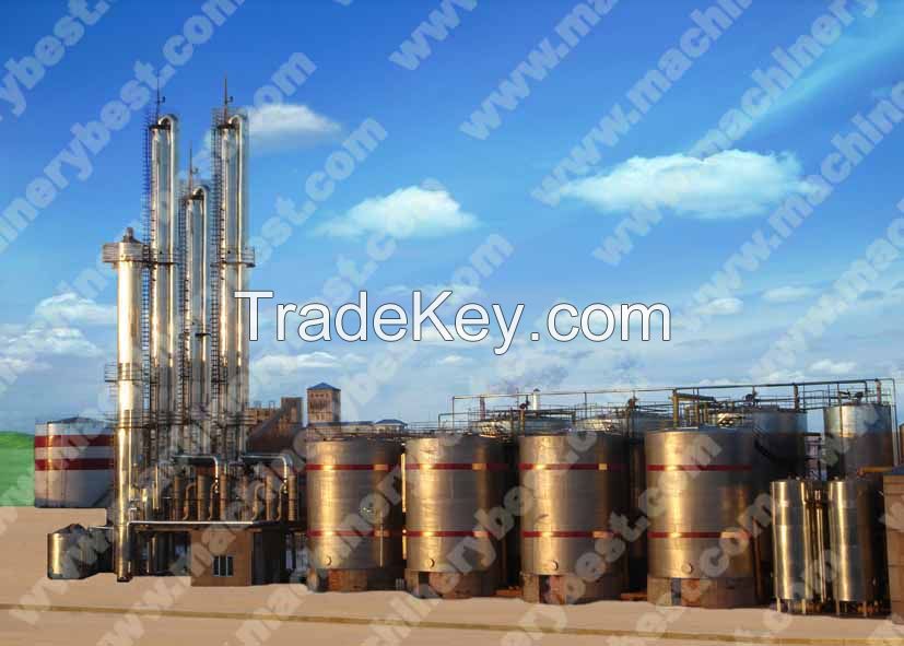 alcohol Â equipment Â or turnkey ethanol plant for producing 96-99.8% alcohol