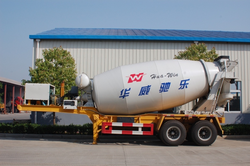 2 Axle Concrete Mixer Semi Trailer