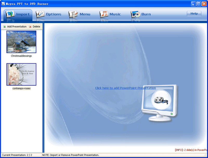 Moyea PPT to DVD Burner has upgrade version 2.7