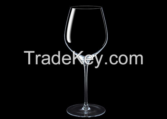 High quality handmade crystal red wine glass