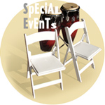 WHITE WEDDINGS RESIN FOLDING CHAIR