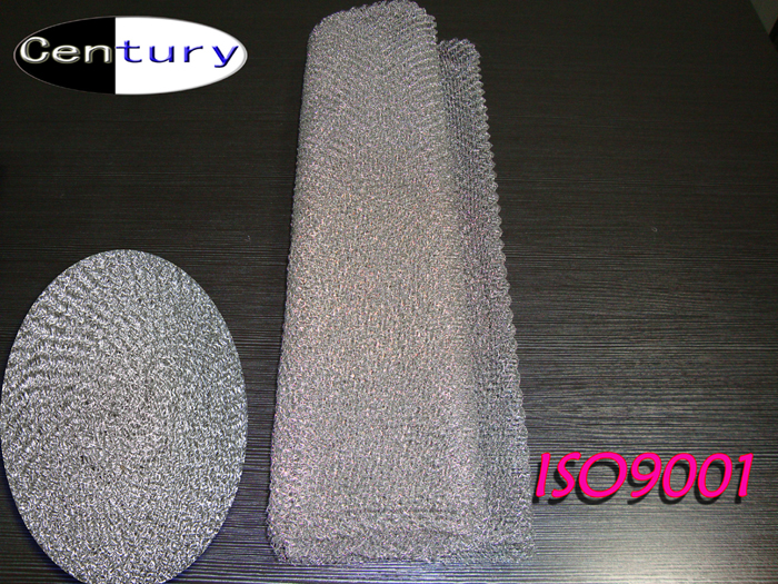 Knitted  wire mesh for filtering