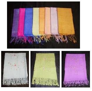 Thai Silk scarves , silk shawl $2.35