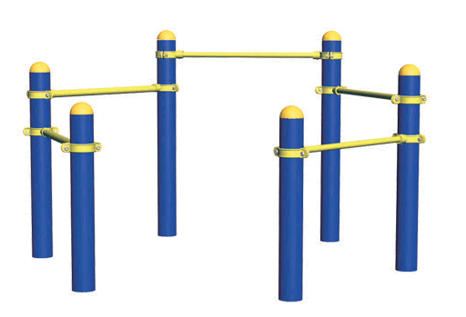 Strength & Stretch Bars-outdoor fitness equipment
