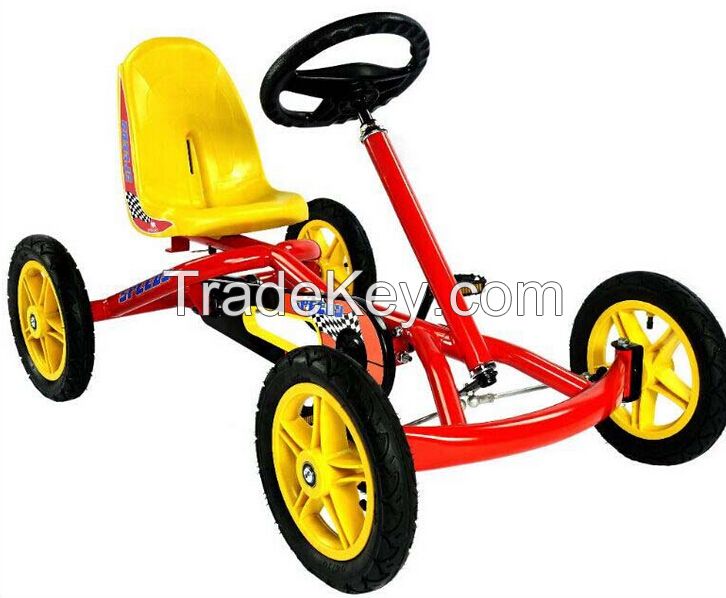 Manual Four-wheel Mini pedal Go Kart for 3-10 Year-old  Kids