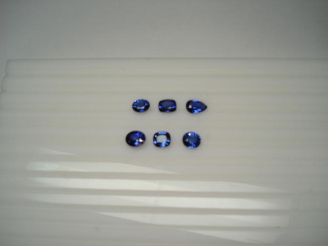 Blue sapphires and semi precious stones