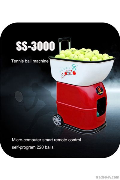 Smart Tennis Ball Machine With Free Remote Control And Battery Ss-3000