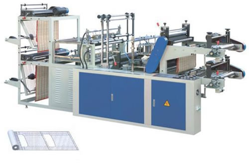 continuous-rolled vest bag making machine