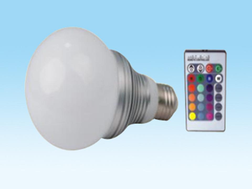 RGB Changeable LED Bulb E27 3W1