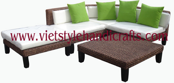 poly rattan sofa