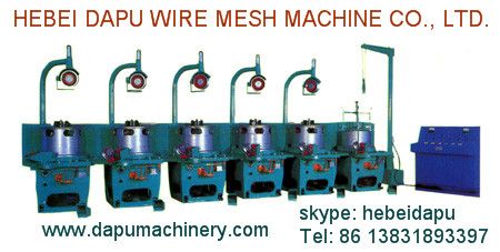 Pulley continuous wire drawing machine
