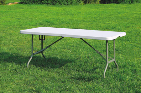 6ft blow molded folding table