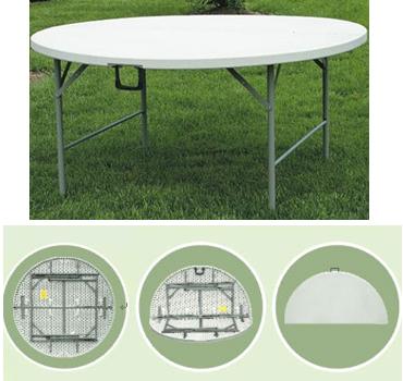 5ft folding round table