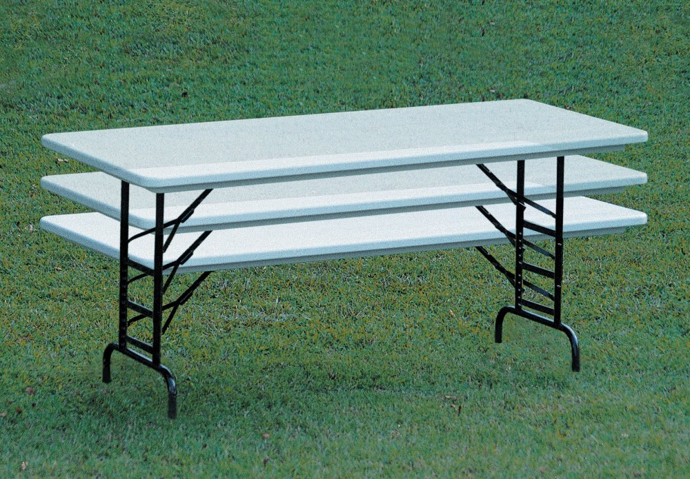 6FT Height Adjustable Folding Table