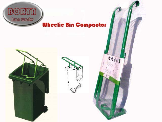trsh bin compactor, rush bin compactor, wheelie bin compactor