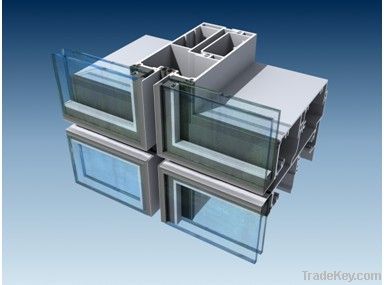 aluminium and glass curtain wall