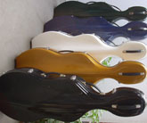 Cello cases, violin cases, guitar cases, orchestral insturments cases.