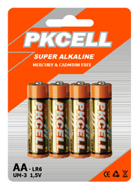 alkaline battery LR6 AA