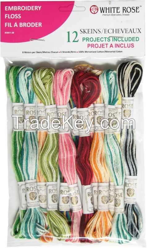 Embroidery Skeins, Six Strand Embroidery Floss,