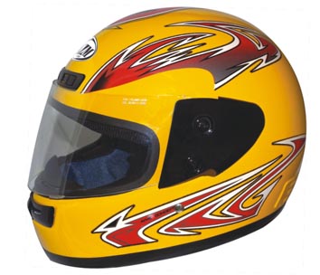 Open face helmet