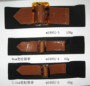 elastic leather belt