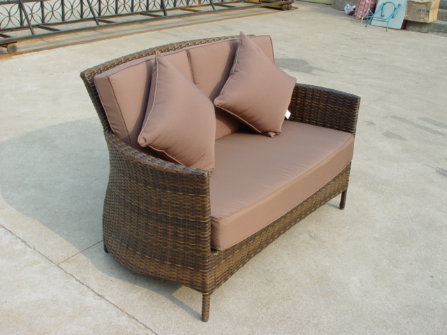 Brown 2 seater chair