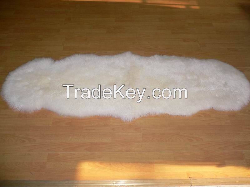 double sheepskin rug